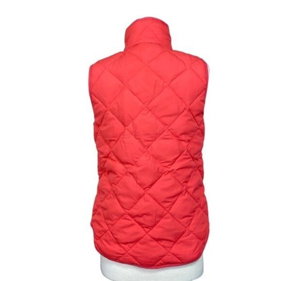 J.Crew Puffer Vest Size Extra Small Solid Pink - Picture 8 of 10